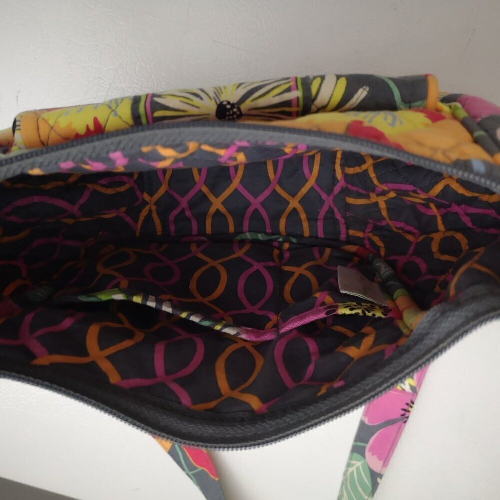 Vera Bradley Multi Colored Lightly Quilted Zipper Closure Crossbody Bag - Picture 8 of 11